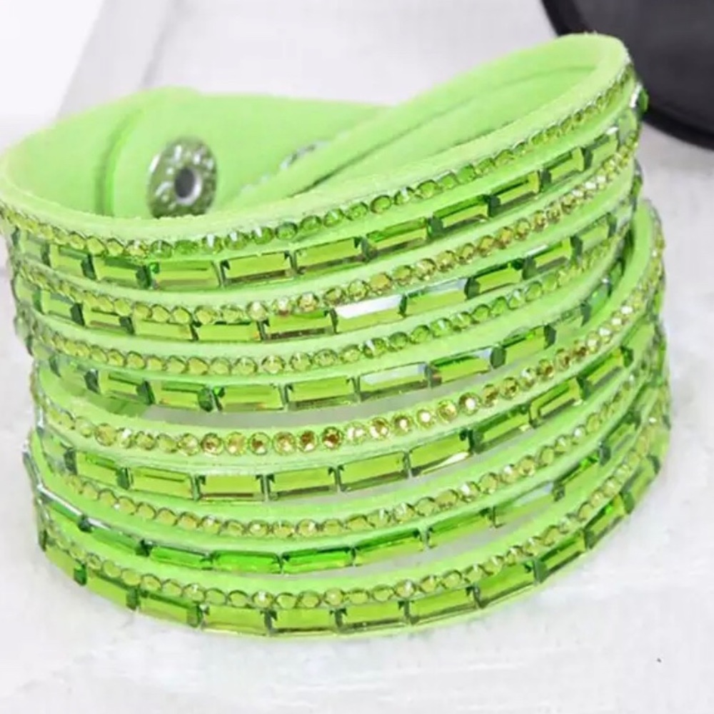 Rhinestone Wrap Choker Bracelet - Picture 8 of 8